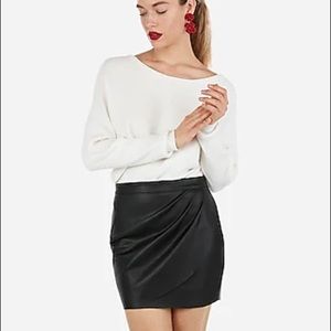 Express Faux Leather Mini Skirt